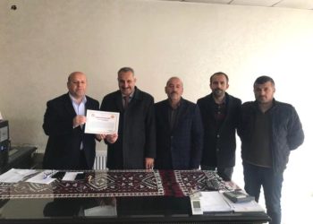 Başkan Er’den Başkan Demirci’ye Teşekkür Plaketi