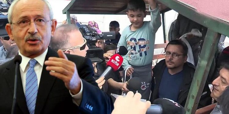 Depremzede çocuk Kılıçdaroğlu’na seslendi: Ders çalışmamız için bir şeyler getirebilecek misiniz?