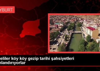 Liseliler köy köy gezip tarihi şahsiyetleri canlandırıyorlar