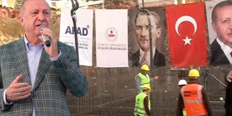 Son Dakika: Depremin vurduğu 11 ilde yapılacak konutların temeli eş zamanlı olarak atıldı