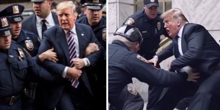 Tutuklanacağı söylenen Trump’a ait fotoğraflar ABD’yi karıştırdı