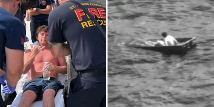 Atlantik Okyanusu’nda kaybolan genç, 35 saat sonra kurtarıldı! Tekne neredeyse batıyormuş