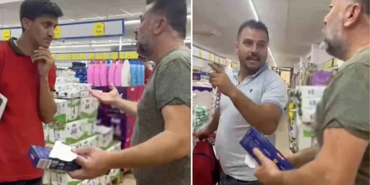 Oğluna makarna aldıran adam, fişi görünce deliye dönüp zincir marketi bastı: Siz hırsızsınız