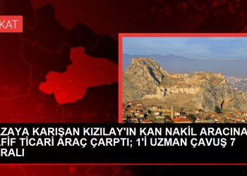 Tokat’ta Kızılay’a ait kan nakil aracına ikinci kaza: 7 yaralı