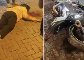 Yanına yaklaştıkları motosiklet sürücüsüne kurşun yağdırıp kaçtılar