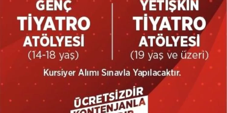 Efeler Belediyesi Şehir Tiyatrosu Tiyatro Atölyeleri Yeni Döneme Başlıyor