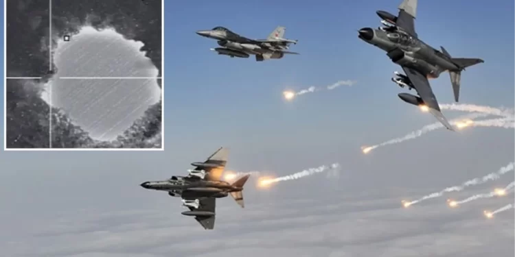 16 hedef yerle bir edildi! MSB, Irak’ın kuzeyine düzenlenen hava harekatının görüntülerini paylaştı