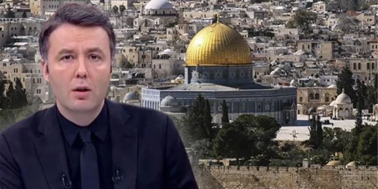 Sunucunun Kudüs hassasiyeti canlı yayına damga vurdu: İsrail’in Kudüs kenti diye bir kent yok